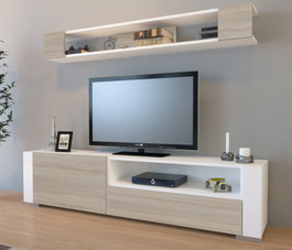 Hanah Home Mueble para TV Arya - Blanco y Córdoba